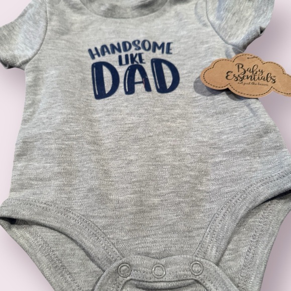 Gray Baby Essentials 'Handsome Like Dad' Onesie - Picture 2 of 5